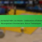 Codes de Rachat NBA Live Mobile : Célébrations d’Événements, Récompenses d’Anniversaire, Bonus Thématiques