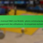 Pass mensuel NBA Live Mobile : jalons communautaires, engagement des utilisateurs, récompenses exclusives