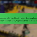 Pass mensuel NBA Live Mobile : Jalons d’accomplissement, Récompenses bonus, Augmentations de monnaie